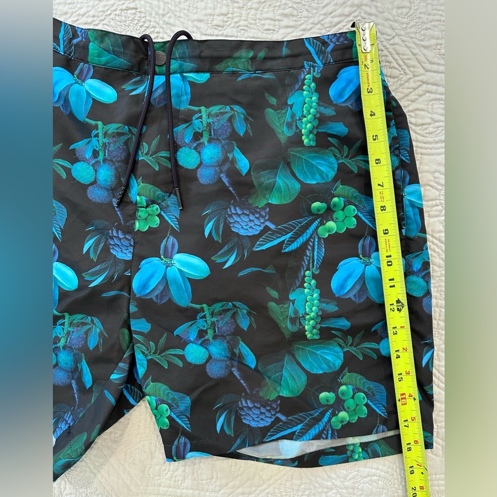 Scotch Soda Men's Size Xxl Digital Print Black Floral Swim